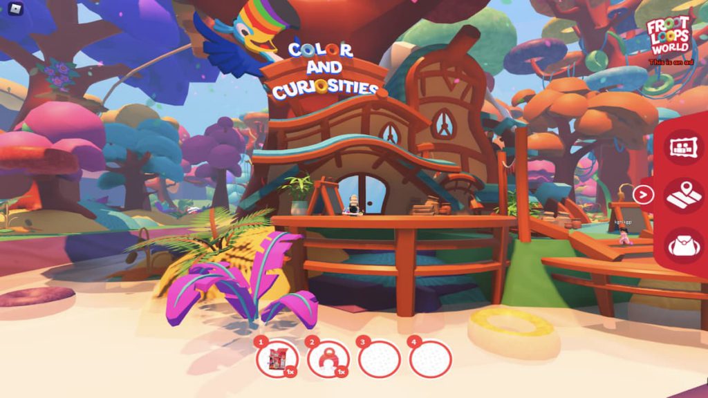 Froot Loops World, Kellogg's Roblox experience for shoppers to play and shop around