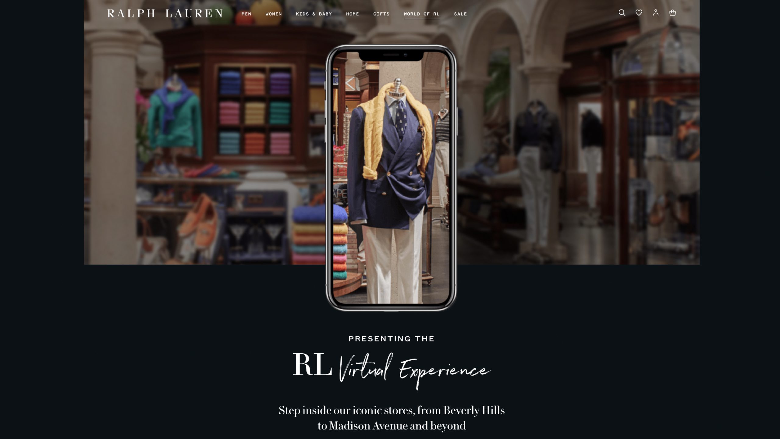 Ralph Lauren Beverly Hills Virtual Store